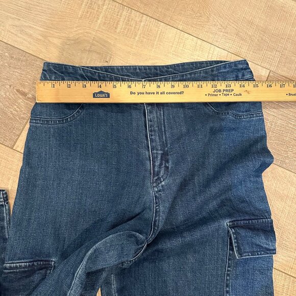 WEISSMAN WOMENS LARGE ADULT LA DENIM CARGO PANTS - Picture 4 of 7